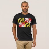 T-shirt Drapeau d'état du Maryland (Devant entier)