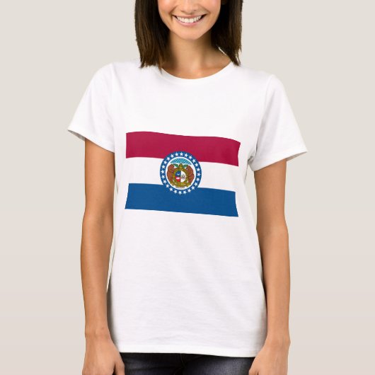 T-shirt Drapeau d'État du Missouri (Devant)