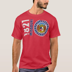 T-shirt Drapeau d'État du Missouri 1821