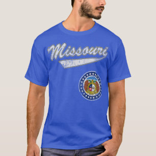 T-shirt Drapeau d'État du Missouri rétro