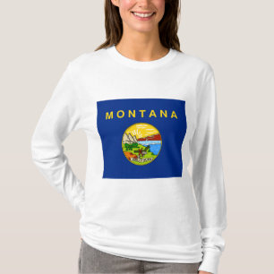 T-shirt Drapeau d'État du Montana