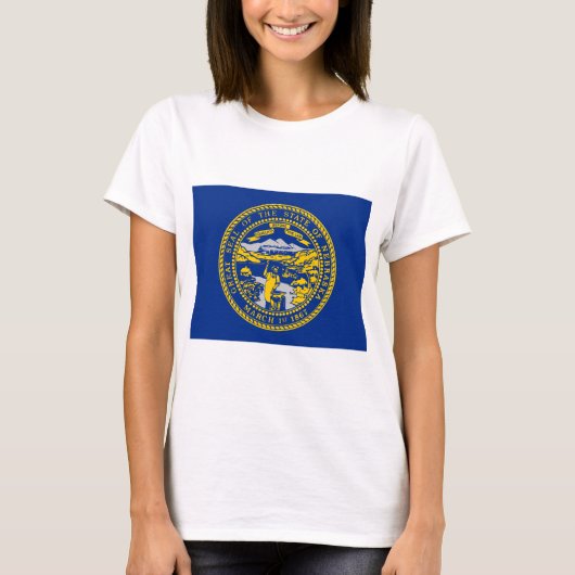 T-shirt Drapeau d'État du Nebraska (Devant)