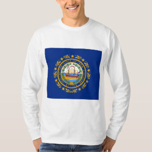 T-shirt Drapeau d'Etat du New Hampshire