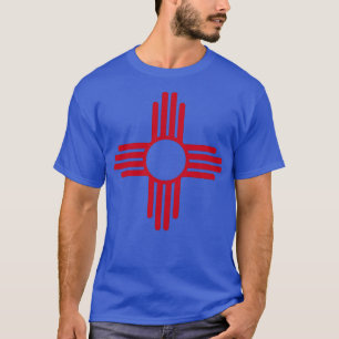 T-shirt Drapeau d'Etat du Nouveau Mexique USA Zia Sun Symb