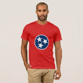 T-shirt Drapeau d'état du Tennessee (Devant entier)