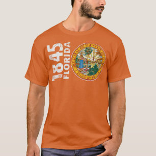 T-shirt Drapeau d'État vintage de Floride 1845