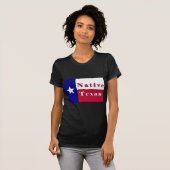 T-shirt Drapeau d'étoile solitaire texane (Devant entier)