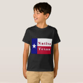 T-shirt Drapeau d'étoile solitaire texane (Devant entier)