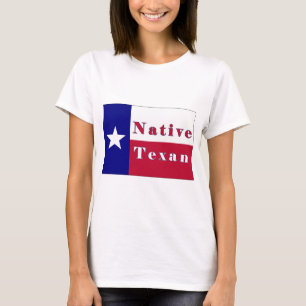 T-shirt Drapeau d'étoile solitaire texane