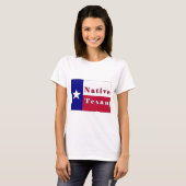 T-shirt Drapeau d'étoile solitaire texane (Devant entier)