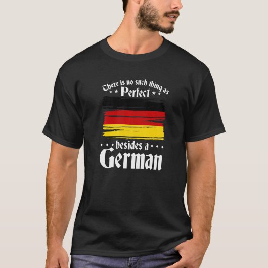 T-shirt Drapeau Deutschland Parfait En Allemand (Devant)