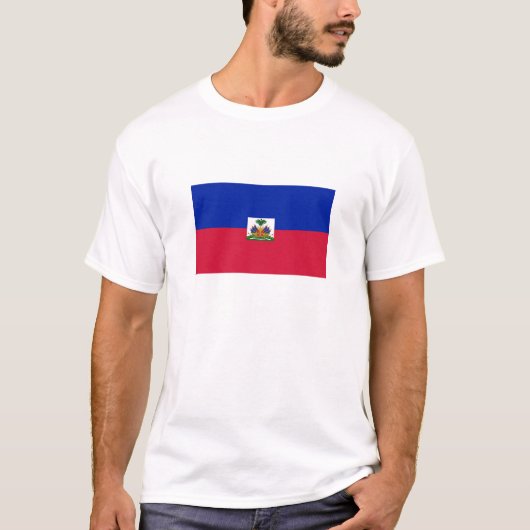 T-shirt Drapeau d'Haïti (Devant)