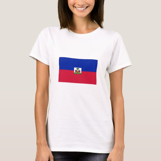 T-shirt Drapeau d'Haïti (Devant)