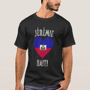 T-shirt Drapeau d'Haïti Cœur Ville de Jeremie