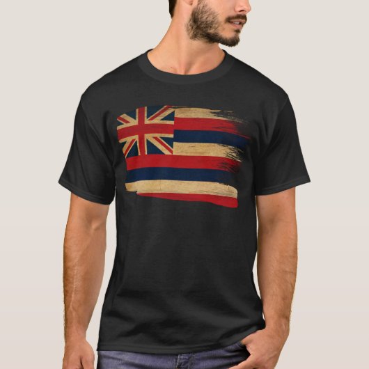 T-shirt Drapeau d'Hawaï (Devant)