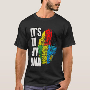 T-shirt Drapeau d'héritage ADN allemand et rwandais