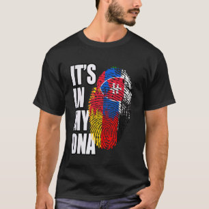 T-shirt Drapeau d'héritage ADN allemand et slovaque