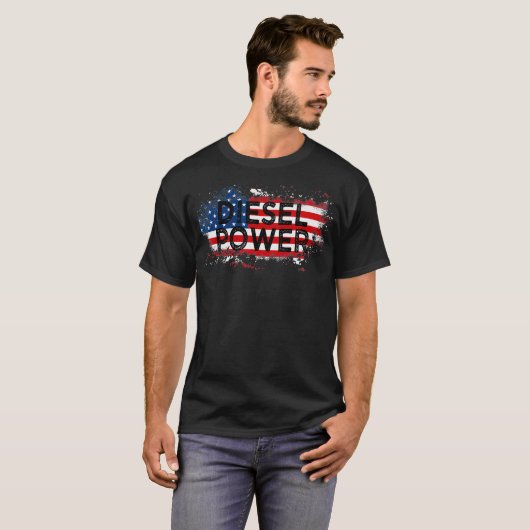 T-shirt Drapeau diesel (Devant entier)