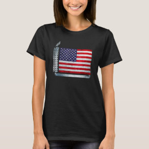 T-shirt Drapeau diesel américain Drapeau 4 juillet Tru