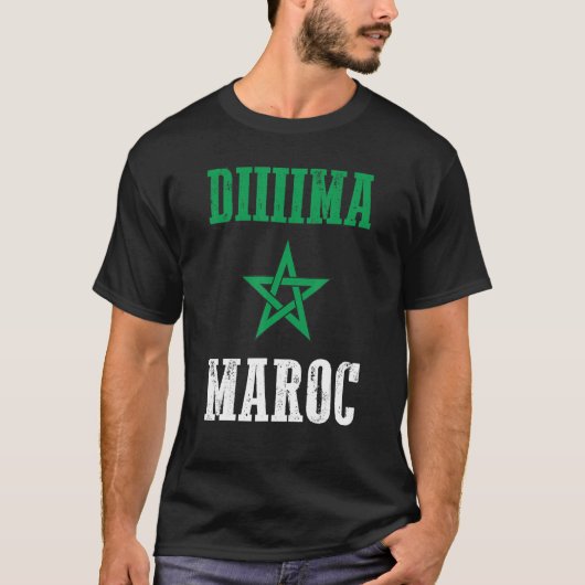 T-shirt Drapeau Dima Maroc Maroc Pride (Devant)