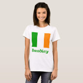 T-shirt Drapeau d'Irlandais de Bradley (Devant entier)