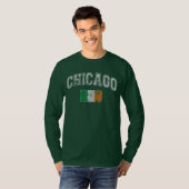 T-shirt Drapeau d'Irlandais de Chicago (Devant entier)