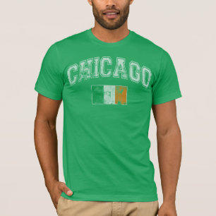 T-shirt Drapeau d'Irlandais de Chicago