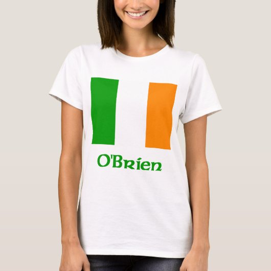 T-shirt Drapeau d'Irlandais d'O'Brien (Devant)