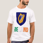 T-shirt Drapeau d'Irlande et armoiries (Devant)