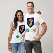 T-shirt Drapeau d'Irlande et armoiries (Unisexe)