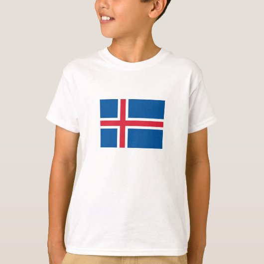 T-shirt Drapeau d'Islande (Devant)