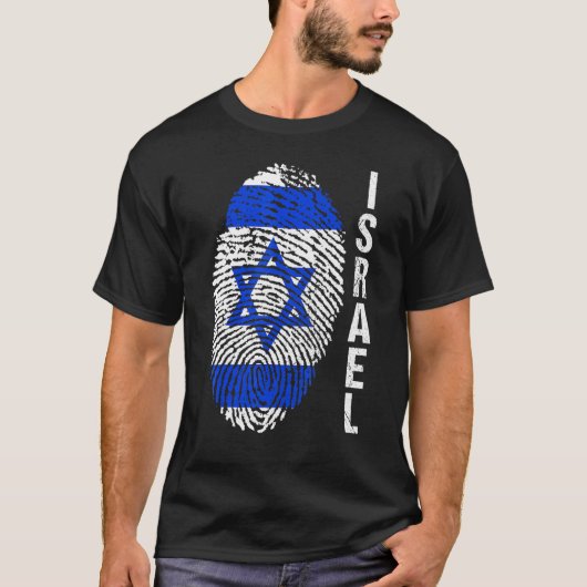 T-shirt Drapeau d'Israël (Devant)