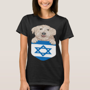 T-shirt Drapeau d'Israël Glen of Imaal Terrier Chien En Po