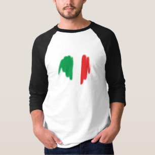 T-shirt Drapeau distinctif Couleurs italiennes Graffiti Co