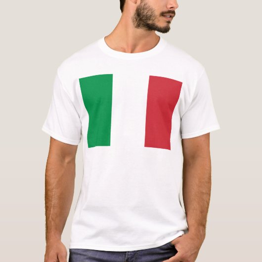 T-shirt Drapeau d'Italie (Devant)