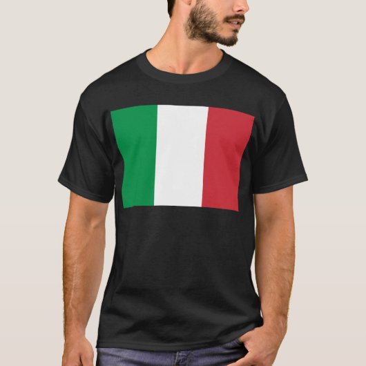 T-shirt Drapeau d'Italie (Devant)