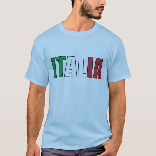 T-shirt Drapeau d'Italien de l'Italie (Devant)
