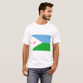 T-shirt drapeau djiboutien (Devant entier)