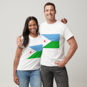 T-shirt drapeau djiboutien (Unisexe)