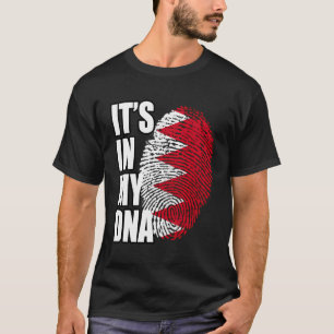 T-shirt Drapeau Dna du patrimoine de Bahreïn