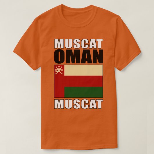 T-shirt Drapeau d'Oman (Design devant)