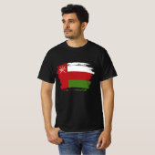 T-shirt Drapeau d'Oman (Devant entier)