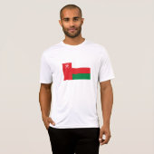 T-shirt Drapeau d'Oman (Devant entier)