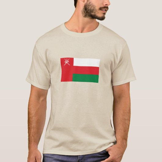 T-shirt Drapeau d'Oman (Devant)
