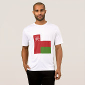 T-shirt Drapeau d'Oman (Devant entier)