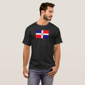T-shirt Drapeau dominicain (Devant entier)