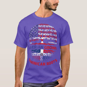 T-shirt Drapeau Dominique Américain Croissant Dominique Us