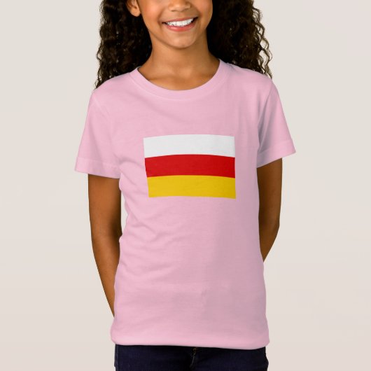 T-Shirt Drapeau d'Ossétie du Sud (Devant)