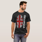 T-shirt Drapeau Drapeau Drapeau Drapeau Drapeau D'Empreint (Devant entier)