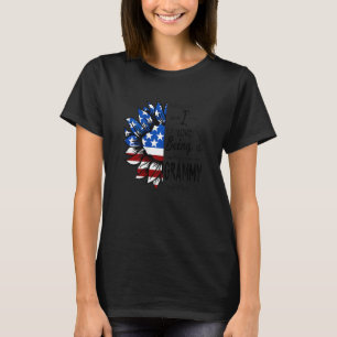 T-shirt Drapeau Drapeau Fleur De Soleil Fille J'Aime Être 